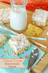 Tropical Dream Rice Krispie Treats