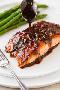 Embarrassingly Easy Balsamic Glazed Salmon
