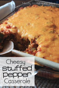 Cheesy Stuffed Pepper Casserole