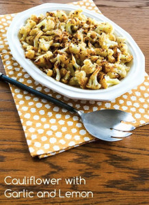 Garlic Cauliflower with Lemon