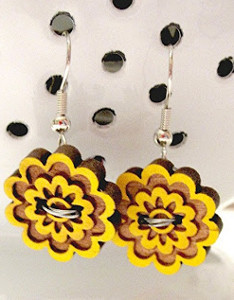 Bright and Sunny Button Earrings