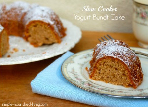 Slow Cooker Yogurt Bundt Cake