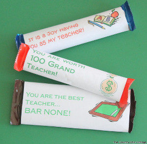 Candy for Teacher Printables