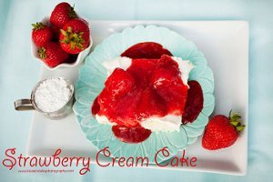 Strawberry Cream Cake