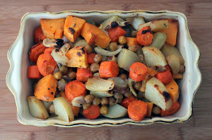 Roasted Vegetables and Chickpeas