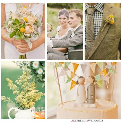 Wedding Color Schemes: Green and Yellow