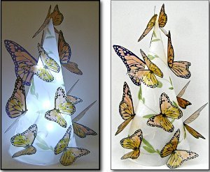 Lovely Lighted Butterflies Lamp