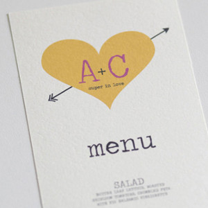 Heart and Arrow Modern Monogram Free Printable