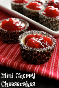 Mini Cherry Cheesecakes