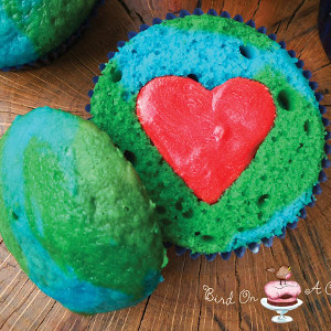 Heart the World Earth Day Cupcakes