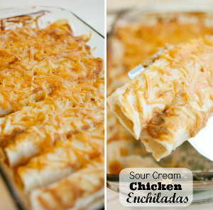 White Chicken Enchiladas