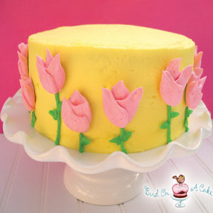 Truly Loved Tulips Cake