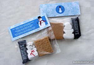 Snowman S'mores Treats