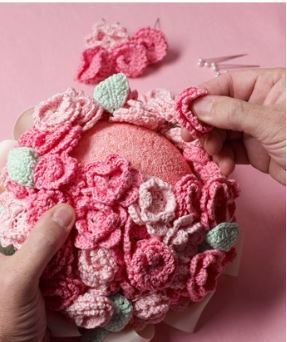 Springtime Fancy Crochet Flower Bouquet