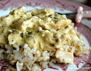 Four-Hour Slow Cooker Creamy Chicken and Rice