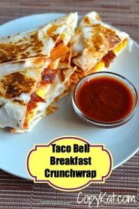 Copycat Taco Bell Breakfast Crunch Wrap