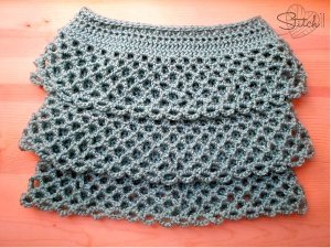 ruffle skirt crochet pattern