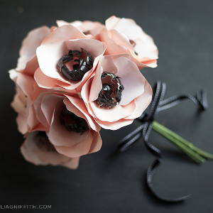 Paper Anemone DIY Bouquet