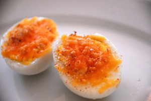 Grilled Cheese Hard-Boiled Eggs