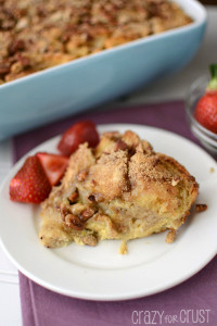 Overnight Banana Stuffed French Toast