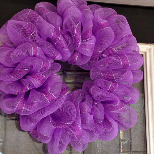 Spring Tulle Diy Ribbon Wreath Allfreeholidaycrafts Com