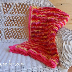 Chain Crochet Baby Blanket