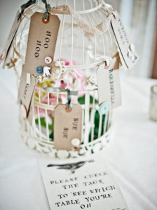 Charming Bird Cage Seating Chart