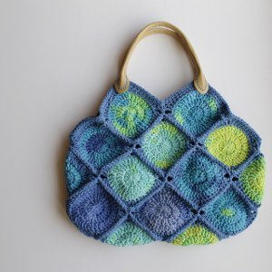 Sea Glass Crochet Bag Sea Glass Crochet Bag