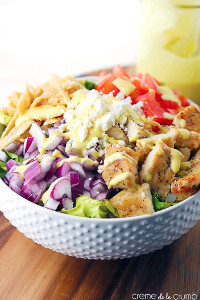 Honey Mustard Chicken Chopped Salad