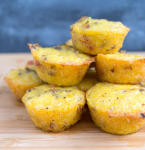 Sausage and Bacon Grits Muffins