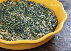 Crustless Spinach and Feta Pie
