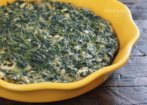 Crustless Spinach and Feta Pie