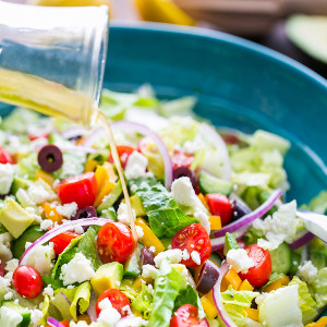 Greek Salad with Lemon Dressing Greek Salad with Lemon Dressing