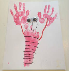 Lobster Handprint Art