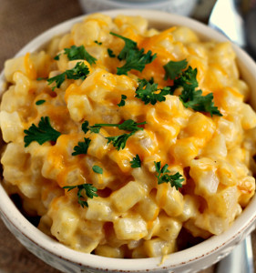 Slow Cooker Comforting Cheesy Potatoes