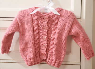 Sweet as Sugar Knit Flower Girl Cardigan