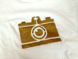 Camera-Ready Stenciled Shirt