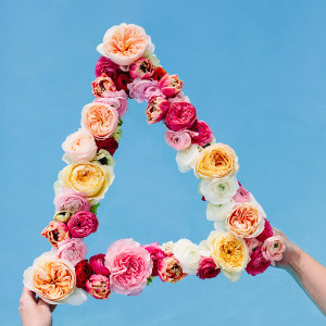 Geometric Fresh Flower Wreath