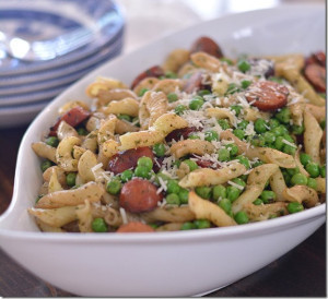 Pesto Pasta with Chicken Sausage