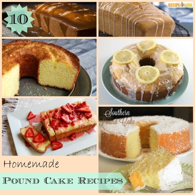 10 Homemade Pound Cake Recipes