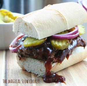 Slow Cooker Boneless Rib Sandwich
