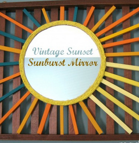 Vintage Sunset Starburst Mirror