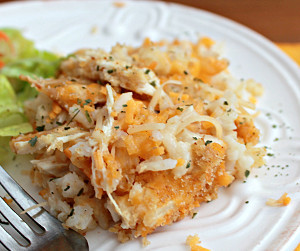 The Cheesiest Chicken and Rice Casserole