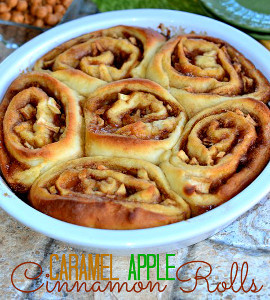 Mouthwatering Caramel Apple Cinnamon Rolls