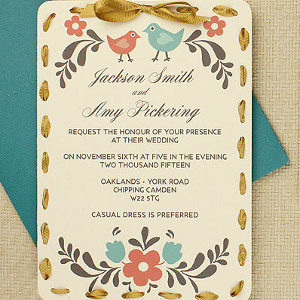 Birds of a Feather Free Wedding Templates