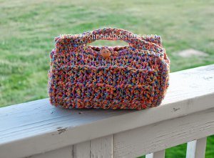 crochet cosmetic bag