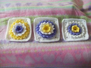 3d Sunshine Granny Square Allfreecrochet Com