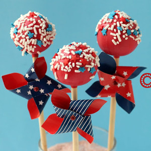 Patriotic Cake Pops