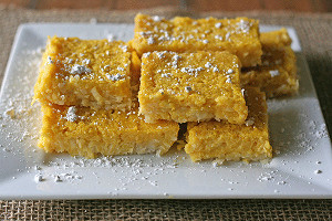 Luscious Lemon Coconut Bars