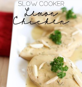 Slow Cooker Lemon Almond Chicken